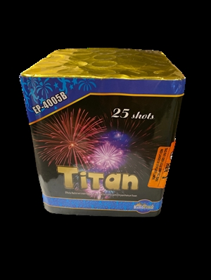 Titan 25 Skuds Fyrværkeri Batteri 25 mm 